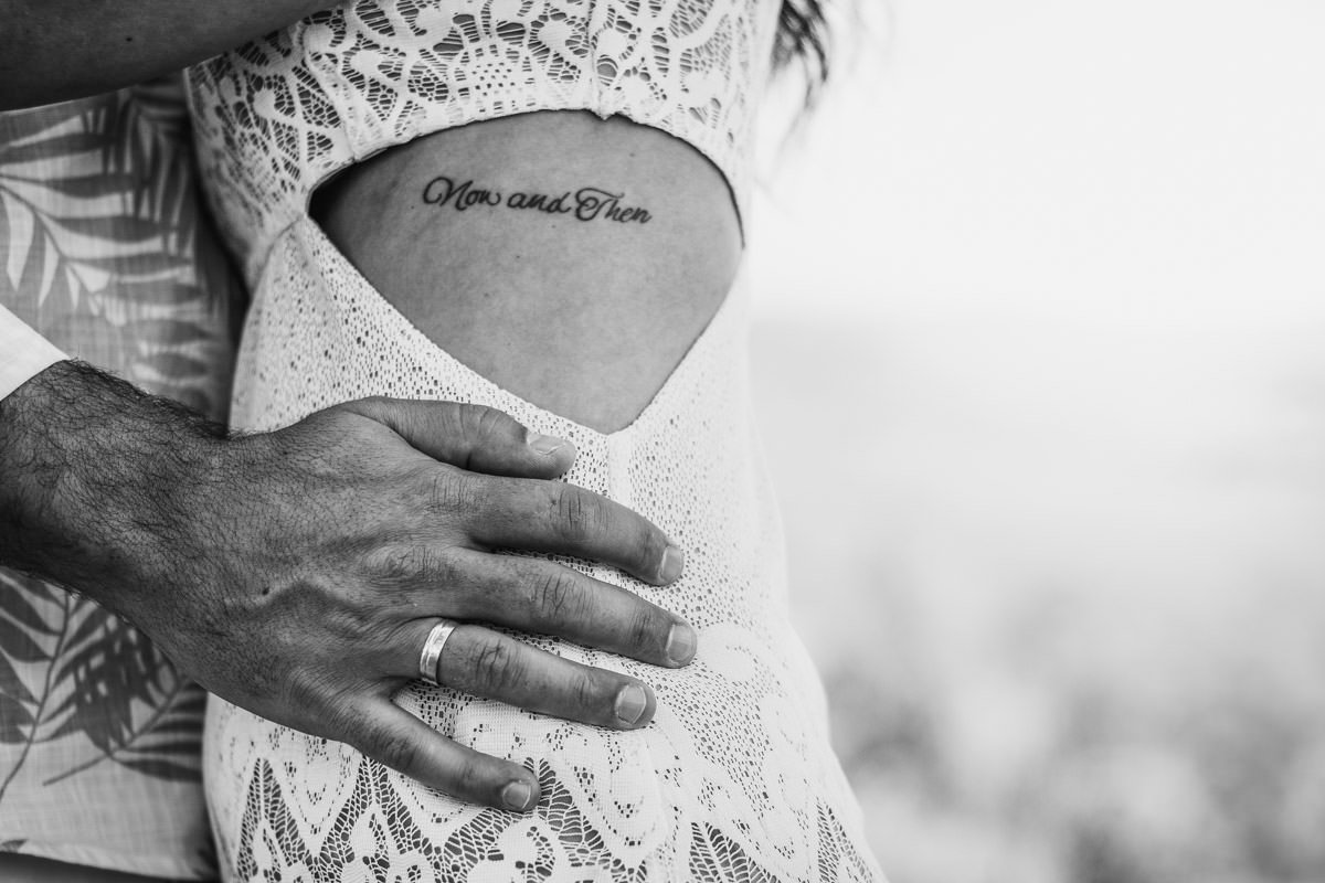 detalhe tatuagem noiva ensaio pré-casamento