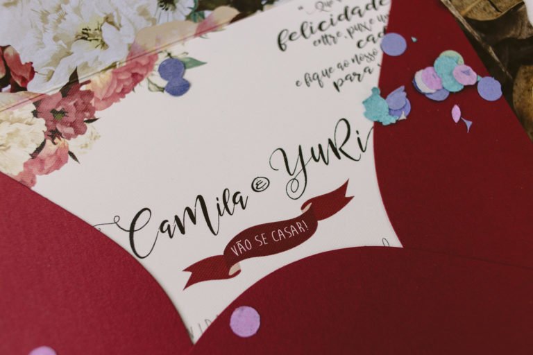 convite de casamento