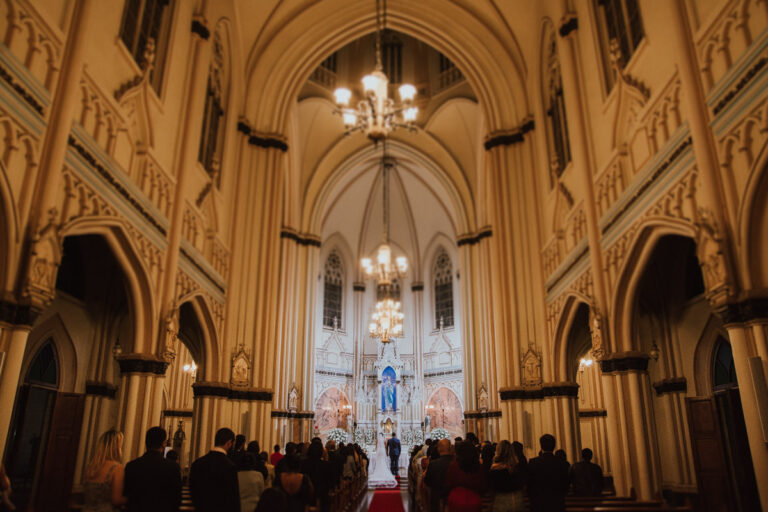 casamento na igreja de lourdes casamento clássico basílica de lourdes noturno noite belo horizonte bh le gras fotografia de casamento